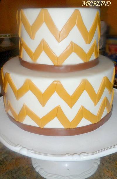 MY FIRST CHEVERON CAKE - Cake by Linda
