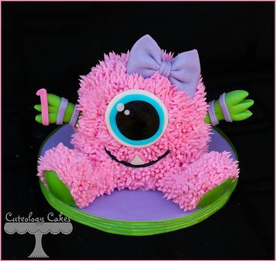 Monster Cake and Smash Cake  - Cake by Cuteology Cakes 