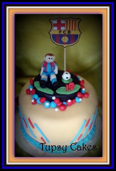 barcelona soccer cake - Cake by tupsy cakes