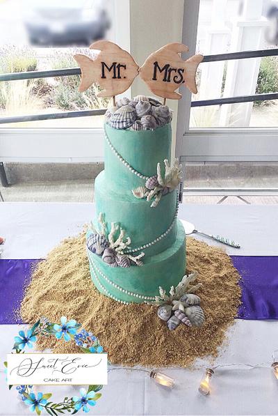 "Endless As The Ocean, Timeless As The Tide" - Cake by Sweet Evie Cake Art