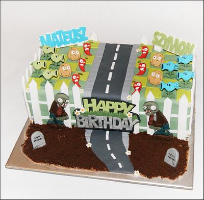 Plants vs. Zombies cake - Cake by Ayeta