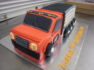 Semi-Truck Buttercream Cake - Cake by Laura