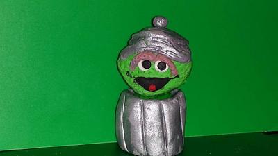 Oscar the Grouch topper - Cake by TooTTiFruiTTi