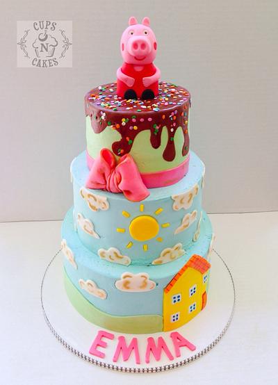 Peppa Pig - Cake by Cups-N-Cakes 