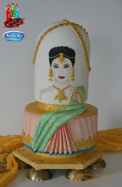Ritika - Elegant Indian Fashion cake collaboration - Cake by Mila - Pure Cakes by Mila