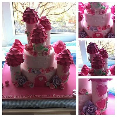 Pretty castle cake - Cake by missbrianab