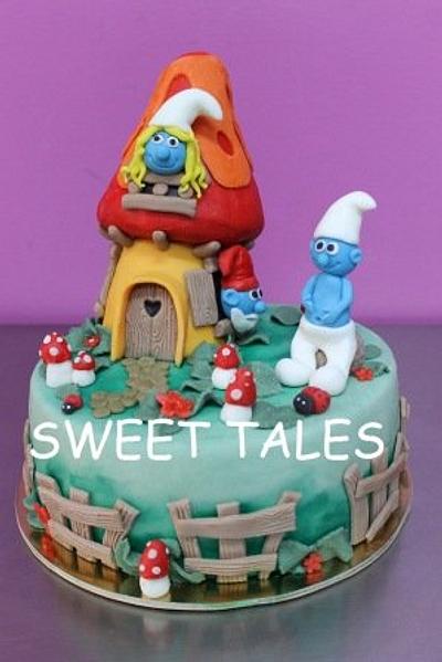 The Smurfs - Cake by SweetTales