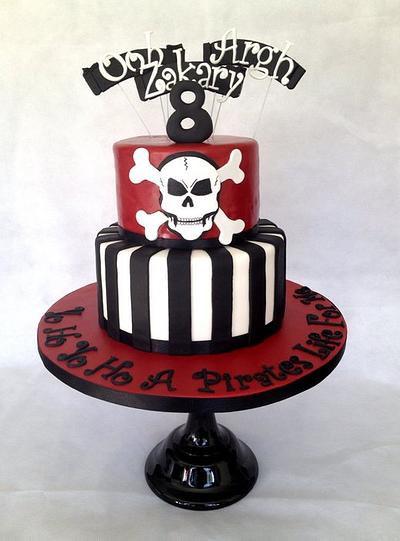 Two tier Pirate Cake - Cake by Sophia's Cake Boutique