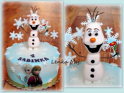 Frozen- Olaf - Cake by Lenka