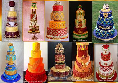 Indian wedding cake collabration  - Cake by Divya iyer