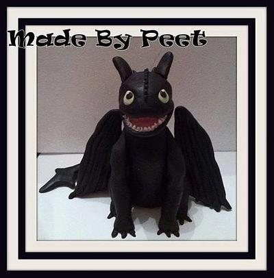 My version of toothless - Cake by Petra