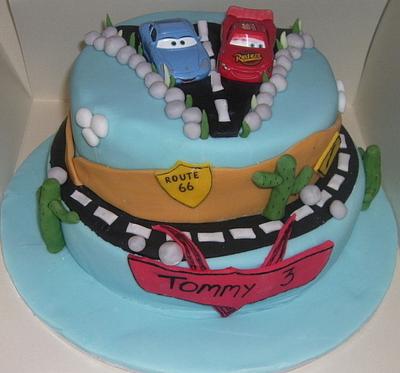 Cars cake - Cake by Tracey