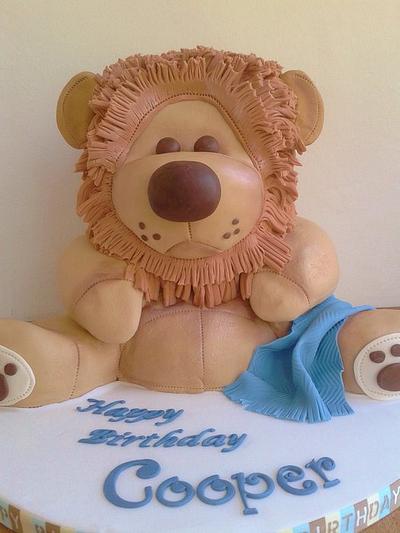 Cute Lion - Cake by THE BRIGHTON CAKE COMPANY