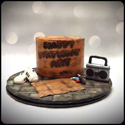 80's Graffiti Breakdance Cake  - Cake by Cakes & Crafts by Kass 