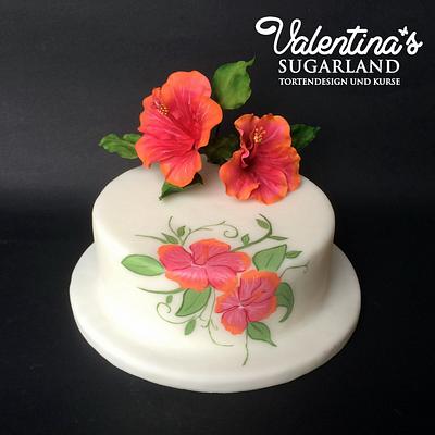 Hibiscus Cake - Cake by Valentina's Sugarland