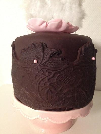 Lace chocolaty cake - Cake by Annis