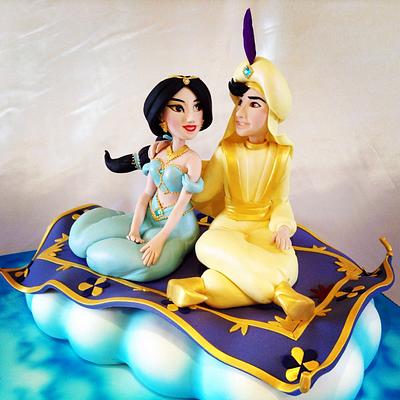 Aladdin & Jasmine wedding cake  - Cake by Ritzy