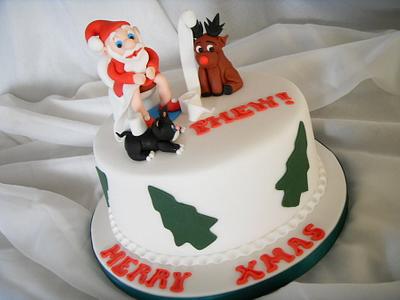 'Just In Time' Christmas Cake - Cake by Christine