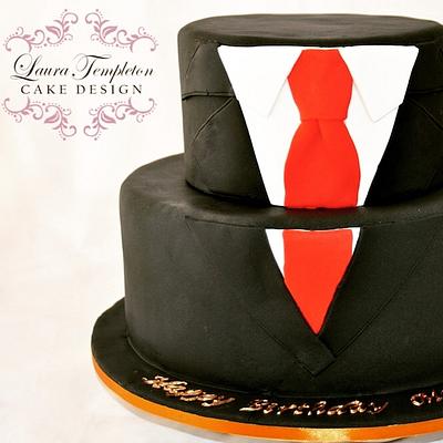 Suit & Tie Cake - Cake by Laura Templeton