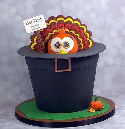 Hiding Thanksgiving Turkey - Cake by Sharon Zambito