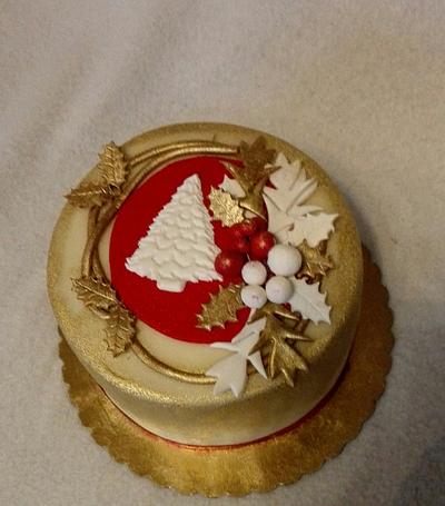 Red and gold - Cake by Anka