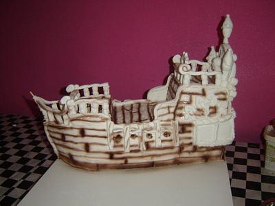 "Jolly Roger"  work in progres - AIRBRUSH - Cake by Katarina