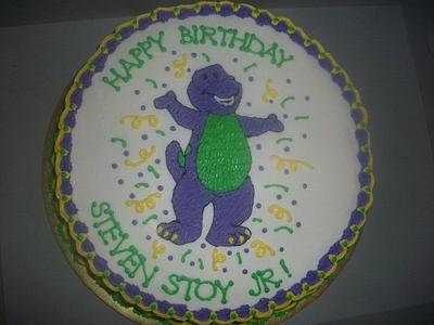 Barney Birthday Cake - Cake by caymancake