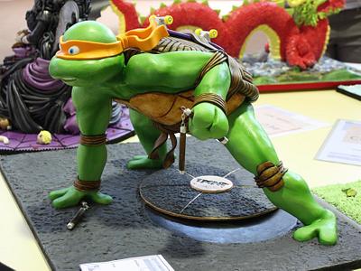 3D Ninja Turtle - Cake by Paul Delaney of Delaneys cakes