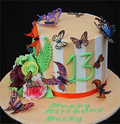 Butterfly Cake - Cake by BoVale Cakes & Cookies