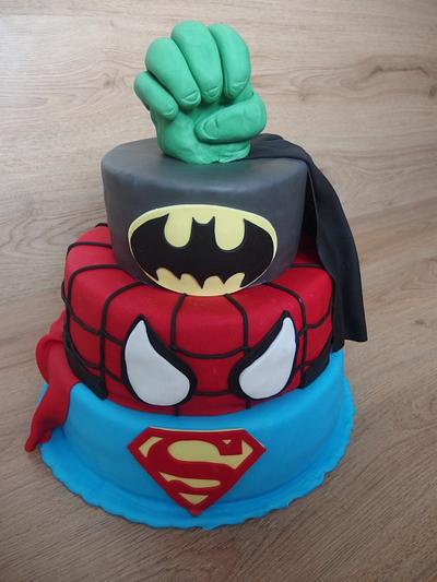 Superheroes cake - Cake by Valentina84