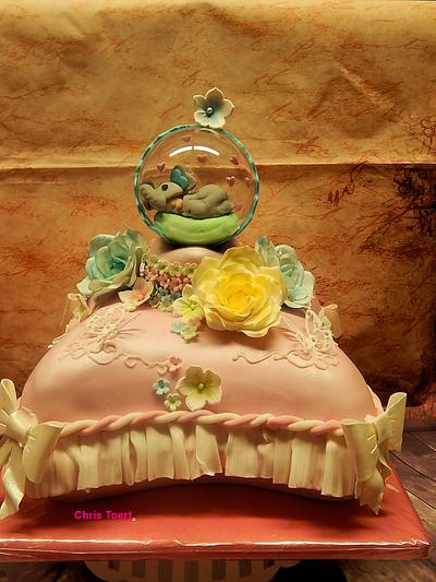 Babyshower cake girl - Cake by Chris Toert