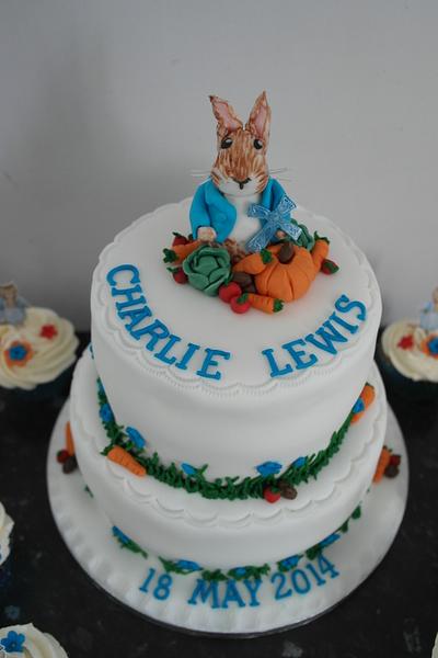 Peter rabbit christening cake - Cake by Justine