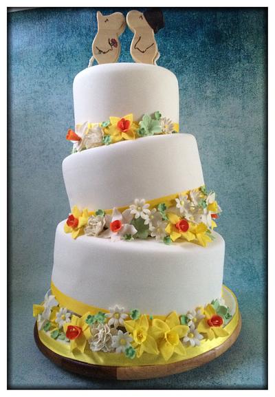 Spring wedding - Cake by inspiratacakes
