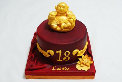 Golden Budha - Cake by Lia Russo