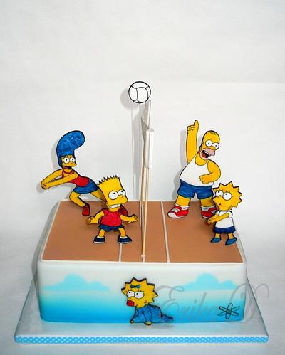 the simpsons - Cake by Derika