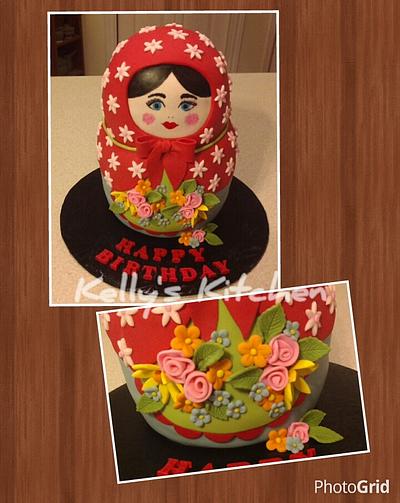 Matryoshka doll birthday cake - Cake by Kelly Stevens