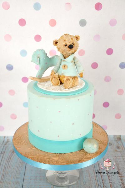 Bear for a newborn)))))) - Cake by Evgenia Vinokurova