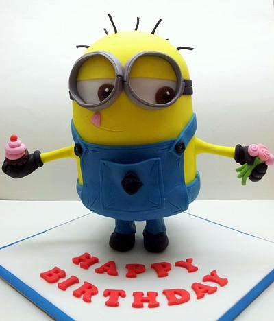 3D Minion Birthday Cake - Cake by Sarah Poole