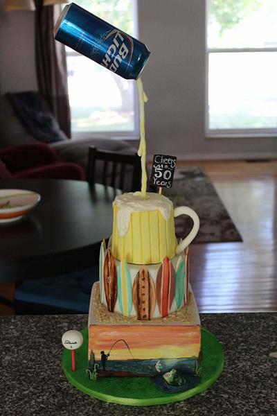 Cheers to 50 Years! - Cake by The Little Caker