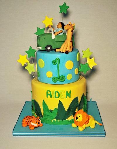 Safari Themed Cake - Cake by Karen