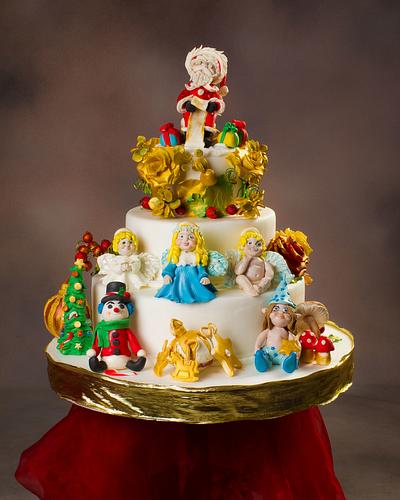 christmas, cake - Cake by rosycakedesigner