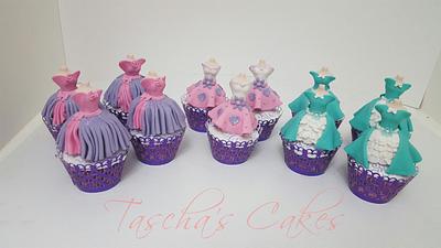 Princess dress cupcakes  - Cake by Tascha's Cakes