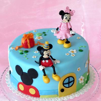 Mickey and Minnie - Cake by Eva Kralova