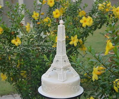 Royal Icing Eiffel Tower - Cake by Foxin Cakeland