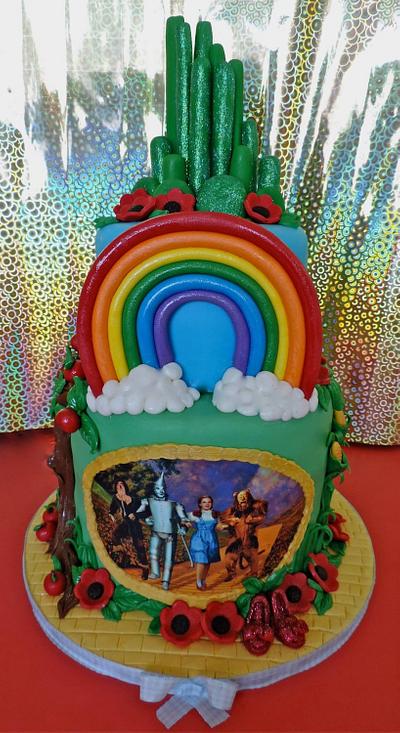 Somewhere Over The Rainbow - Cake by Lisa