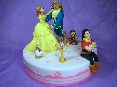 Bolo Princesa Bela - Belle Cake (Beauty and the Beast) - - CakesDecor