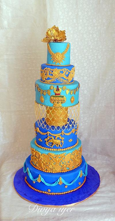 Indian wedding cake  - Cake by Divya iyer