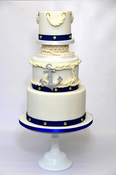 Nautical wedding cake - Cake by Cake Addict