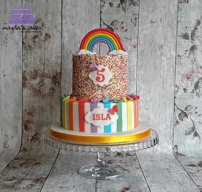 Rainbow and sprinkles :) - Cake by Magda's Cakes (Magda Pietkiewicz)