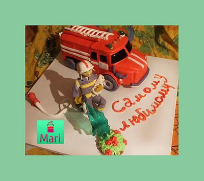 cake for firefighter - Cake by Maria Romanova